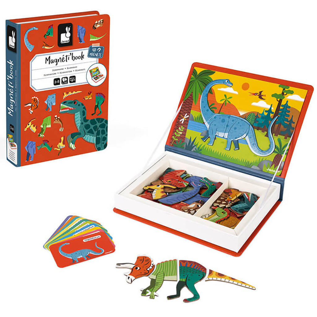 Dinosaurs Magneti Book by Janod