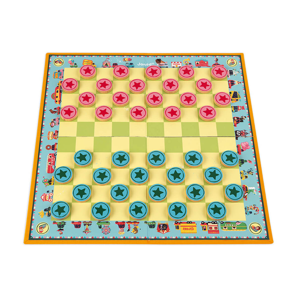 Carousel Draughts Board Game by Janod