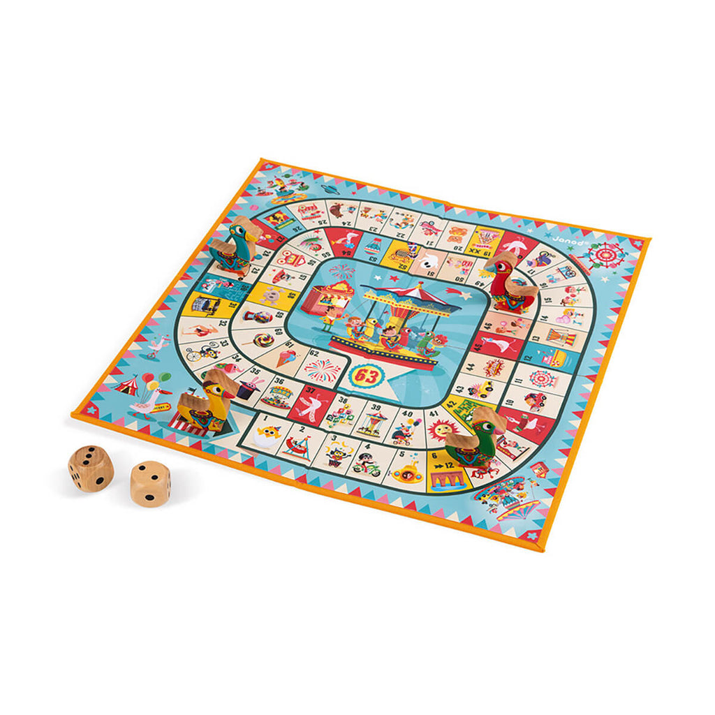 Carousel Game Of The Goose Racing Board Game by Janod