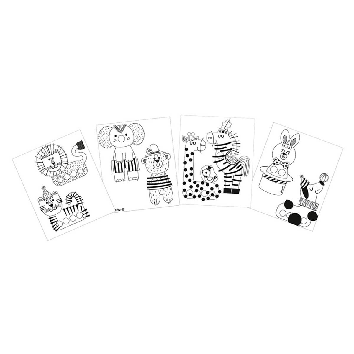 Finger Puppets To Colour 3D Creations by Janod