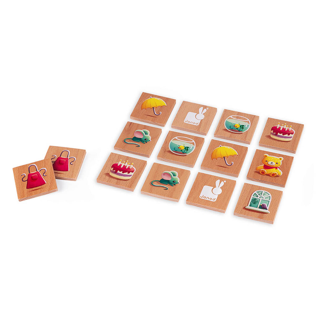 First Words Wooden Memory Game by Janod