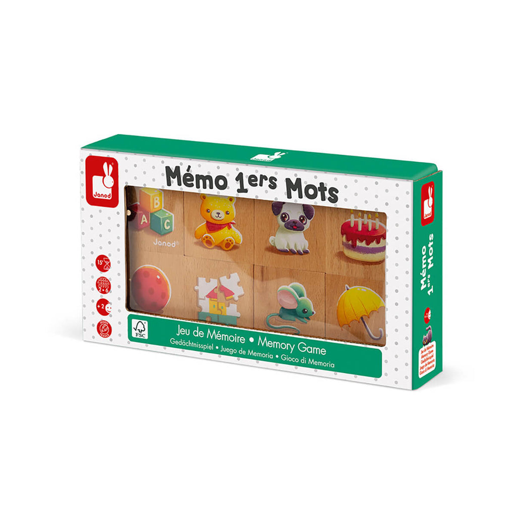 First Words Wooden Memory Game by Janod