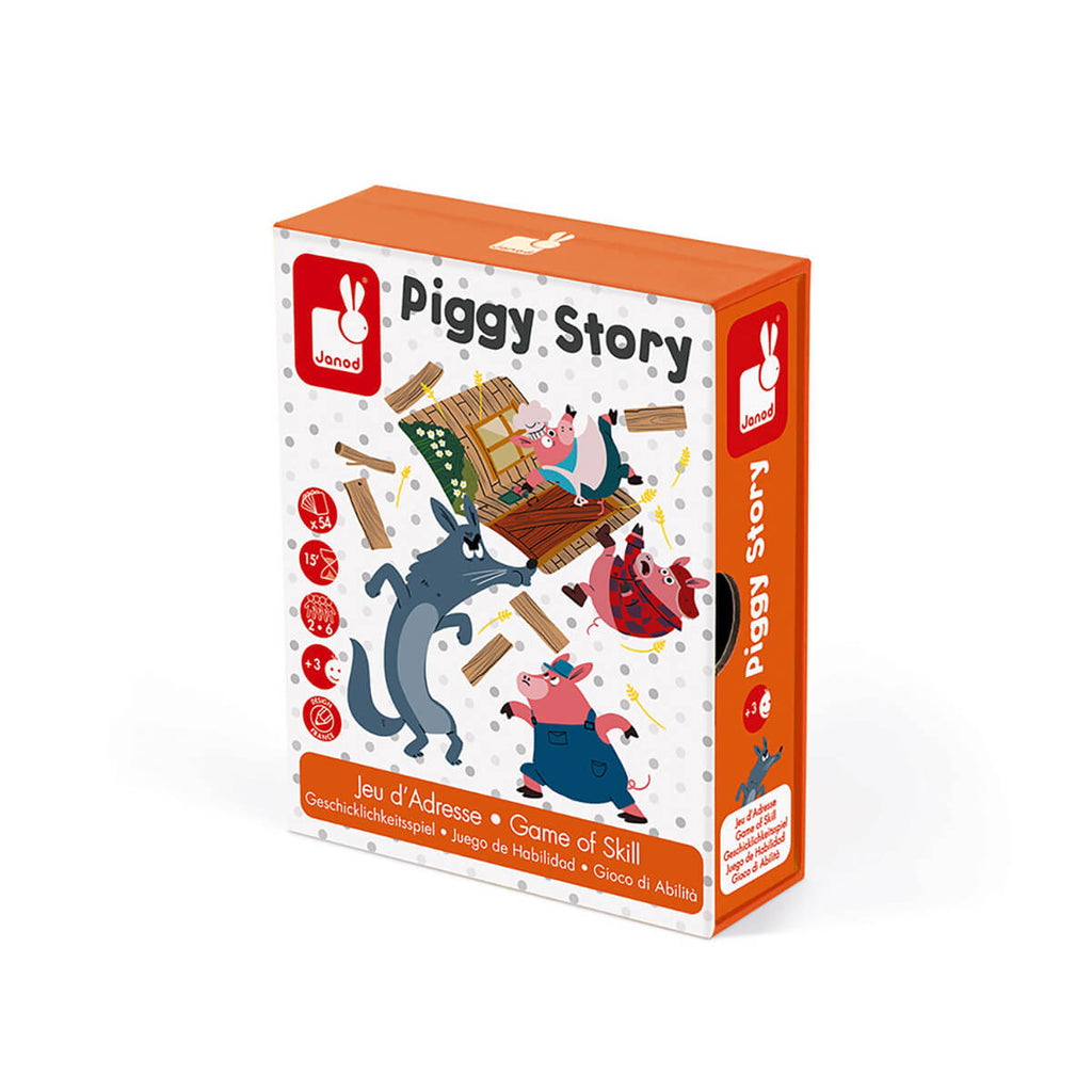 Piggy Story Card Skill Game by Janod