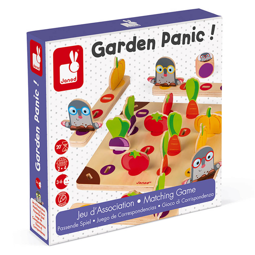 Garden Panic! Mole Matching Game by Janod
