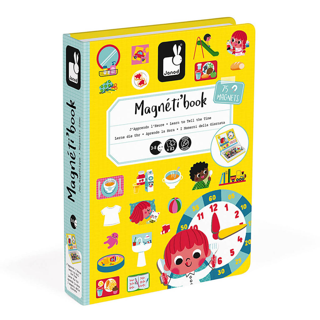 Learn To Tell The Time Magneti Book by Janod