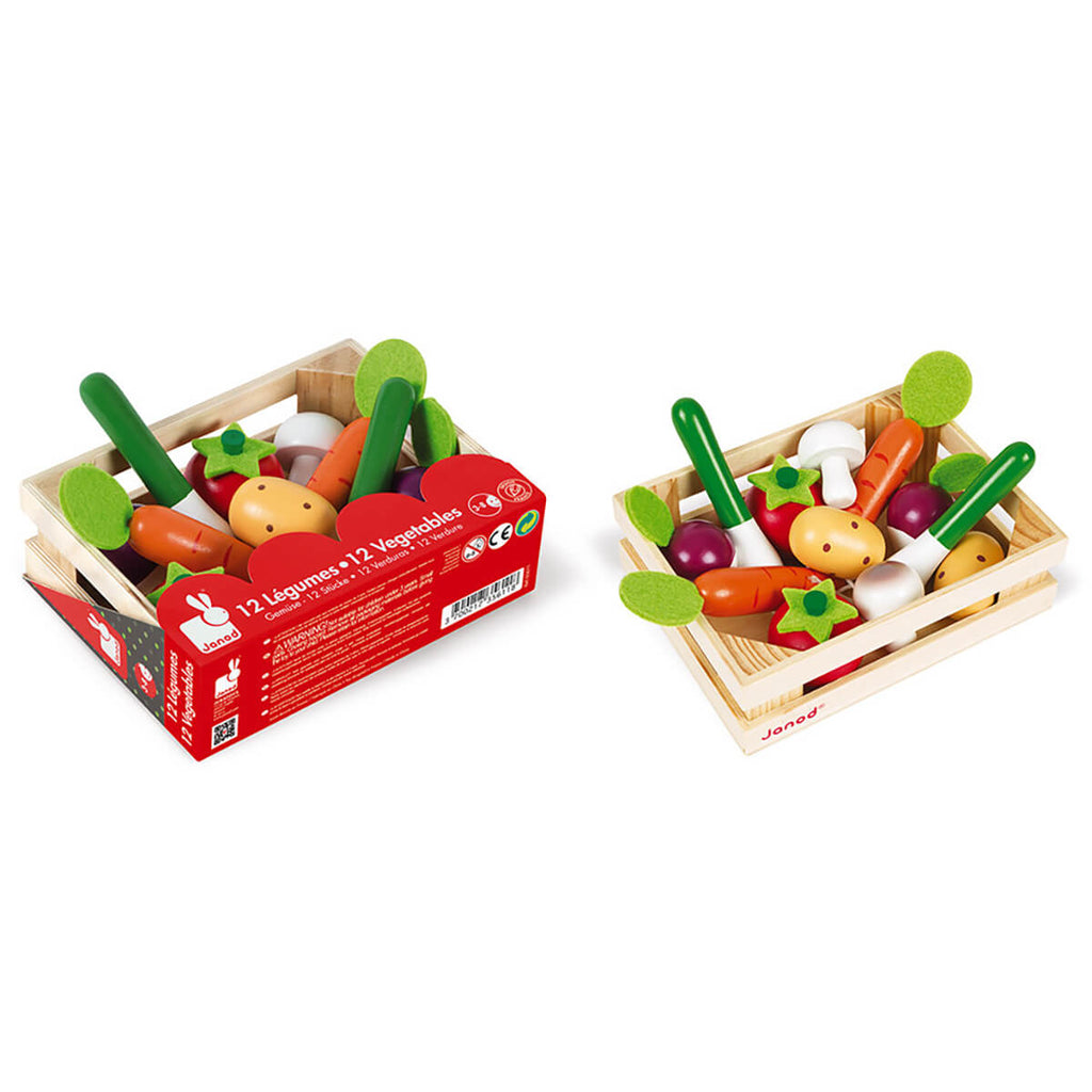 Wooden Vegetables Crate by Janod