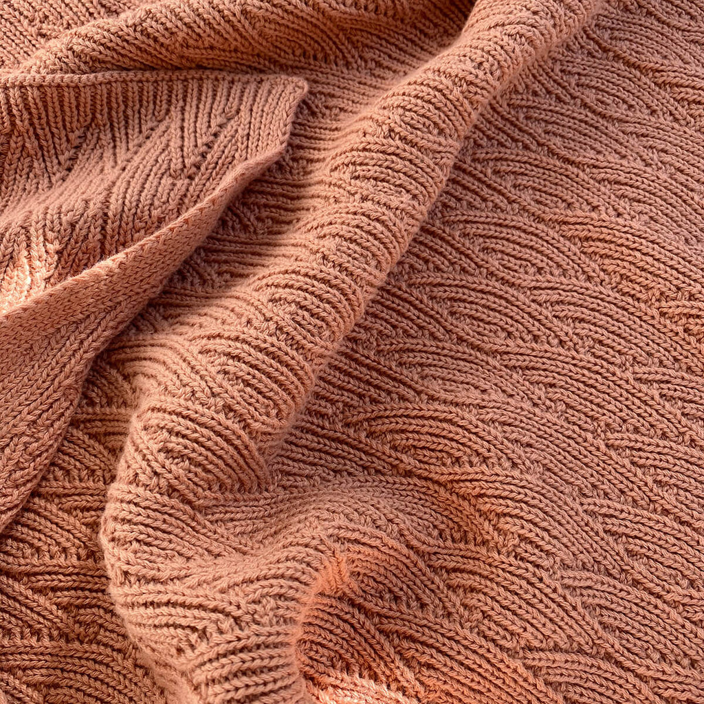 Pointelle Baby Blanket in Brush by Konges Slöjd