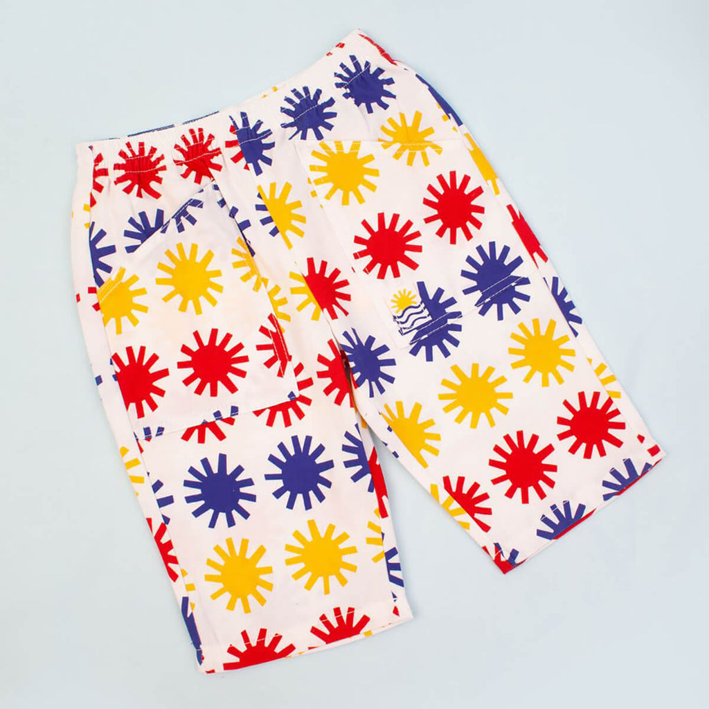 Kids Woodlea Trousers in Sun Print by L.F.Markey