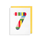 Number 7 Mini Greetings Card by Magic Numbers for Lagom Design