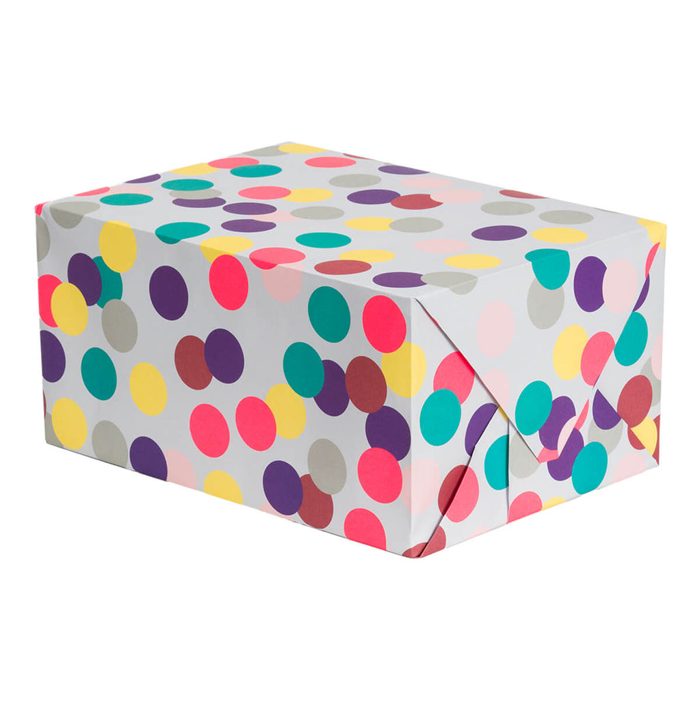 Shiki Multicolour Dots Gift Wrap by Kelly Hyatt for Lagom Design