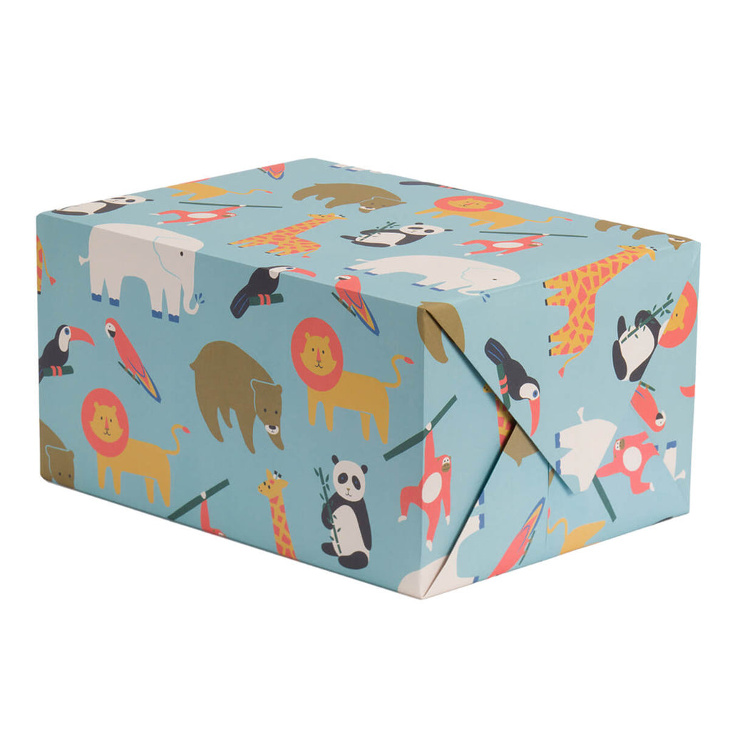 Zoo Gift Wrap by Naomi Wilkinson for Lagom Design
