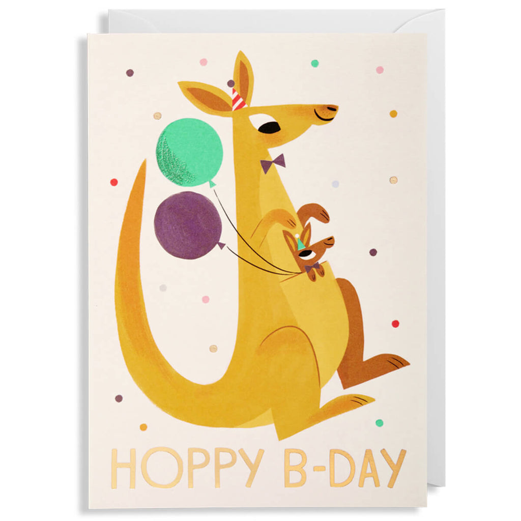 Hoppy Birthday Greetings Card by Allison Black for Lagom Design