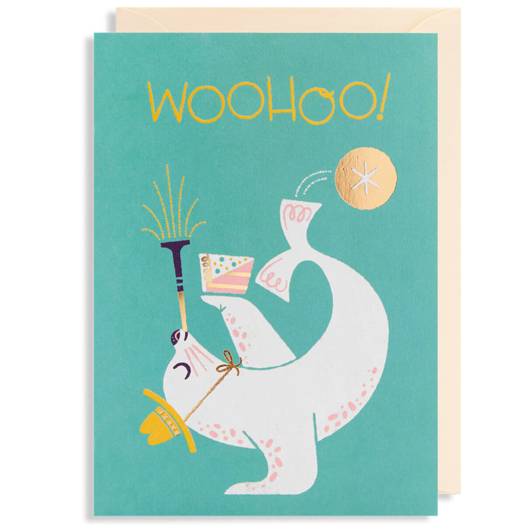Woohoo Greetings Card by Lydia Nichols for Lagom Design