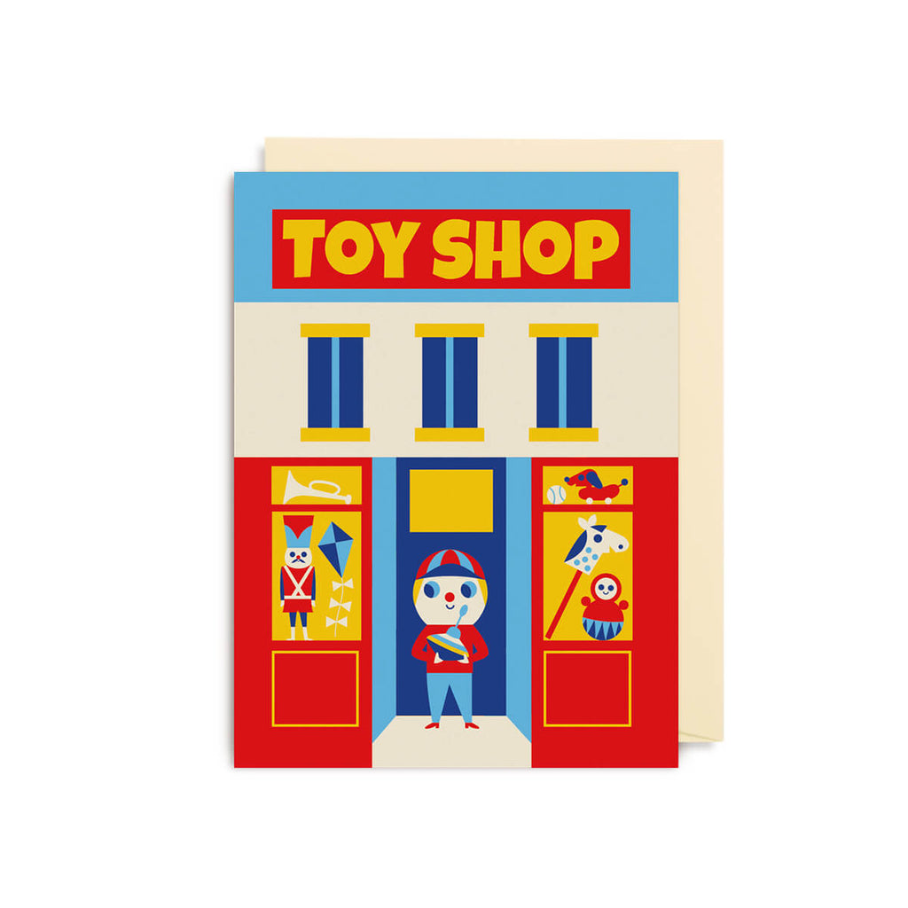 Toy Shop Mini Greetings Card by Ingela P. Arrhenius for Lagom Design