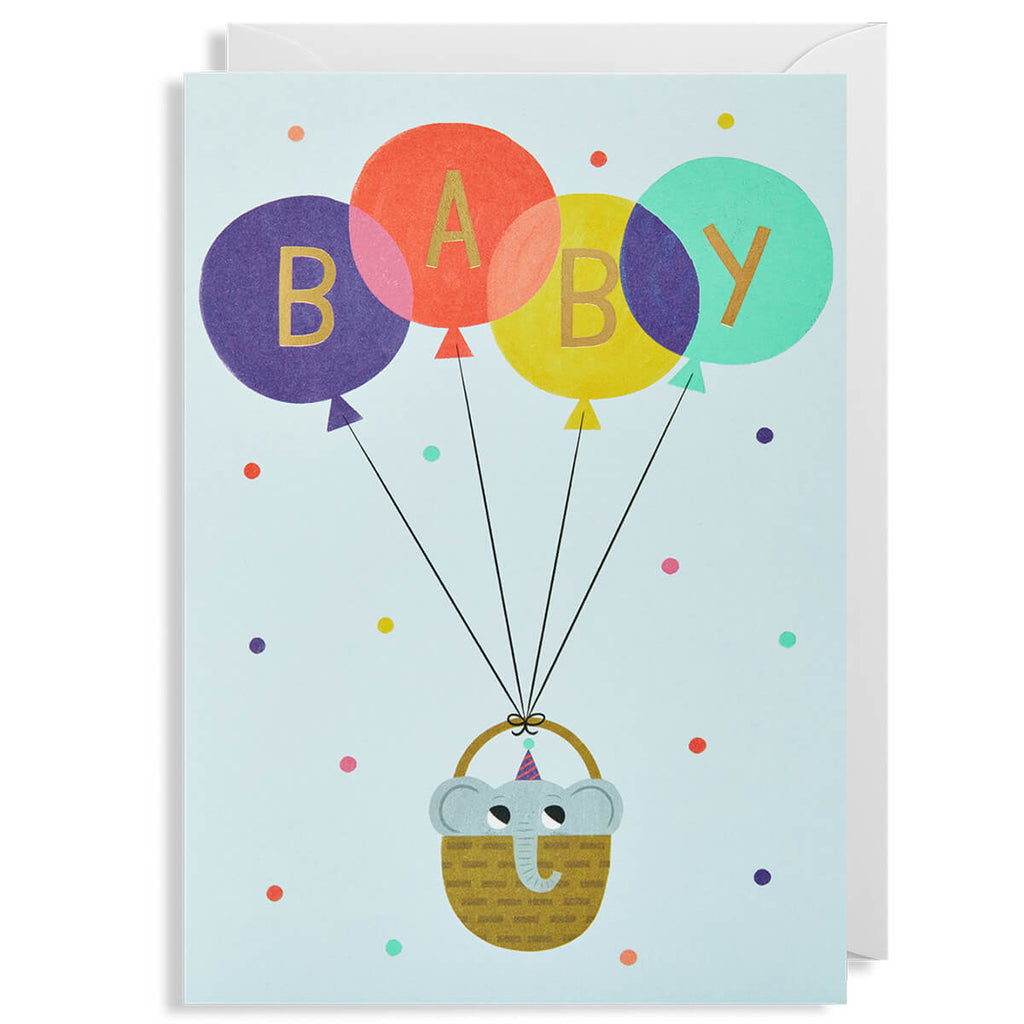 Baby Boy Greetings Card by Allison Black for Lagom Design