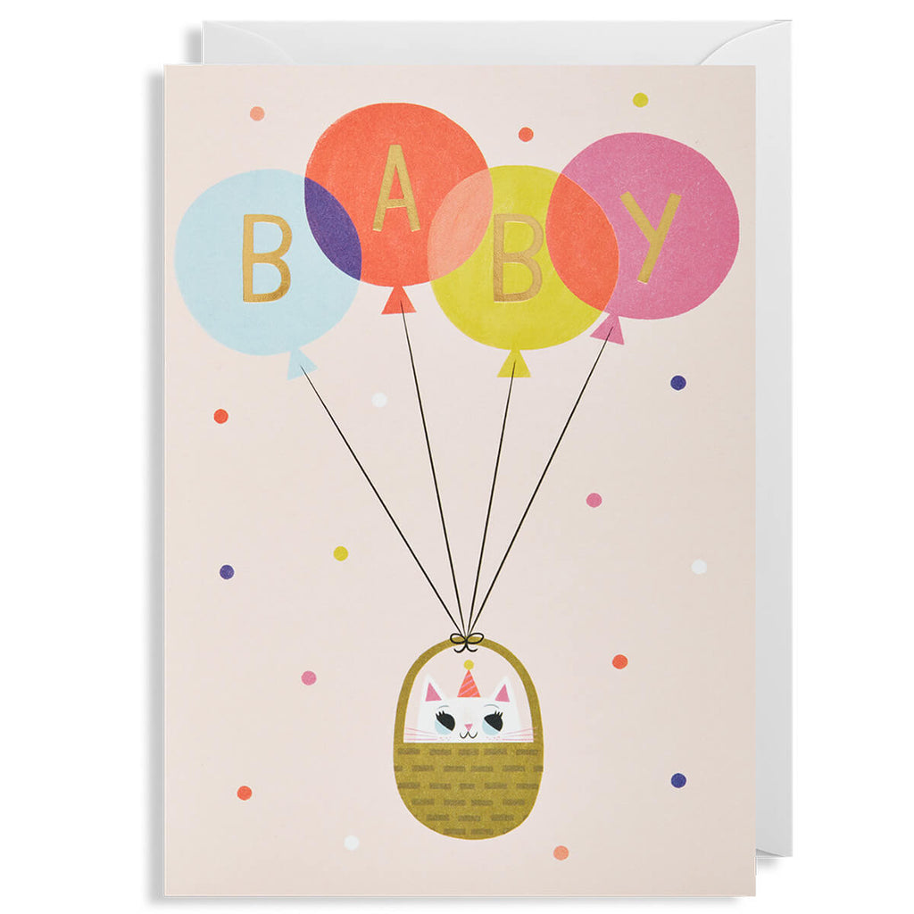 Baby Girl Greetings Card by Allison Black for Lagom Design