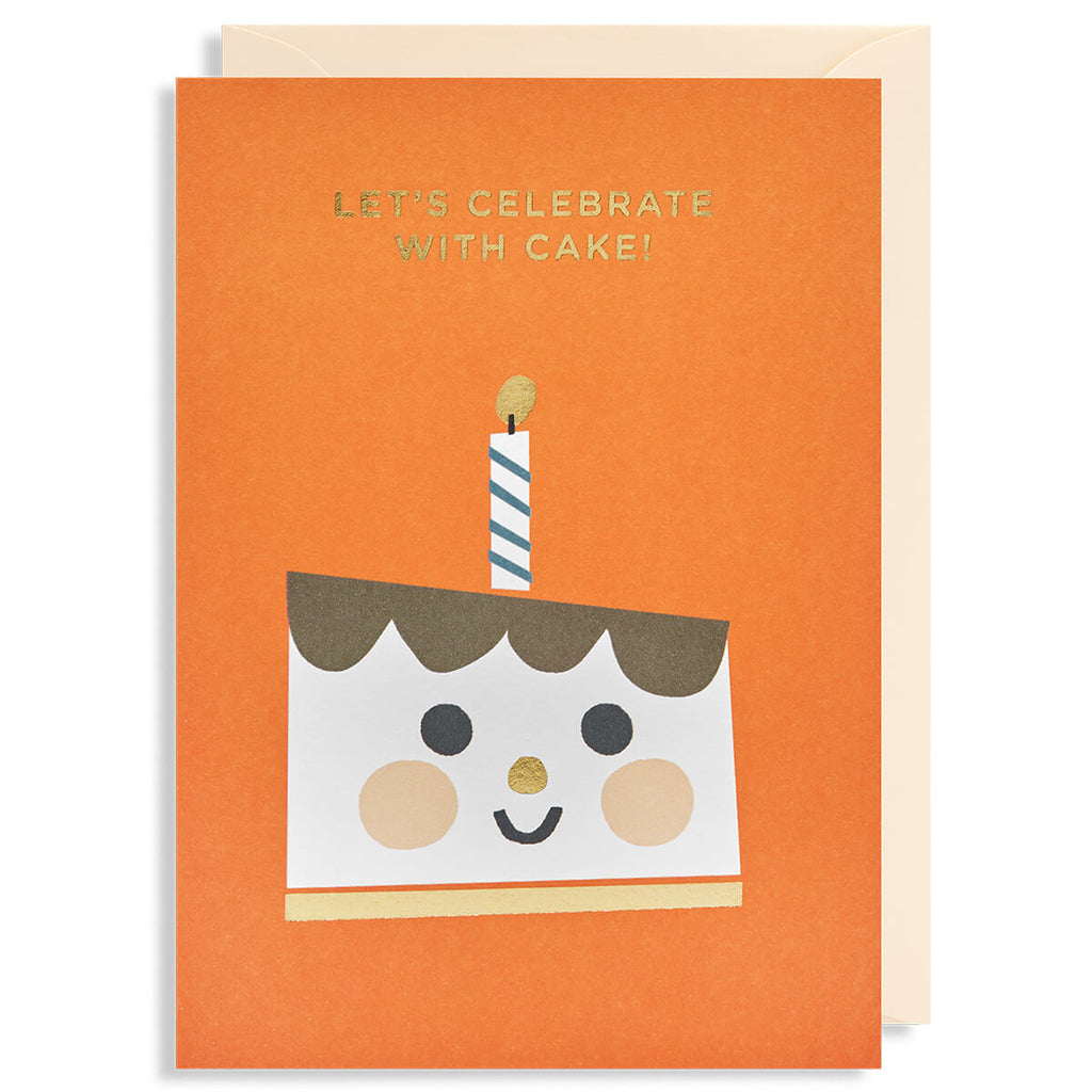 Let's Celebrate With Cake Greetings Card by Ekaterina Trukan for Lagom Design