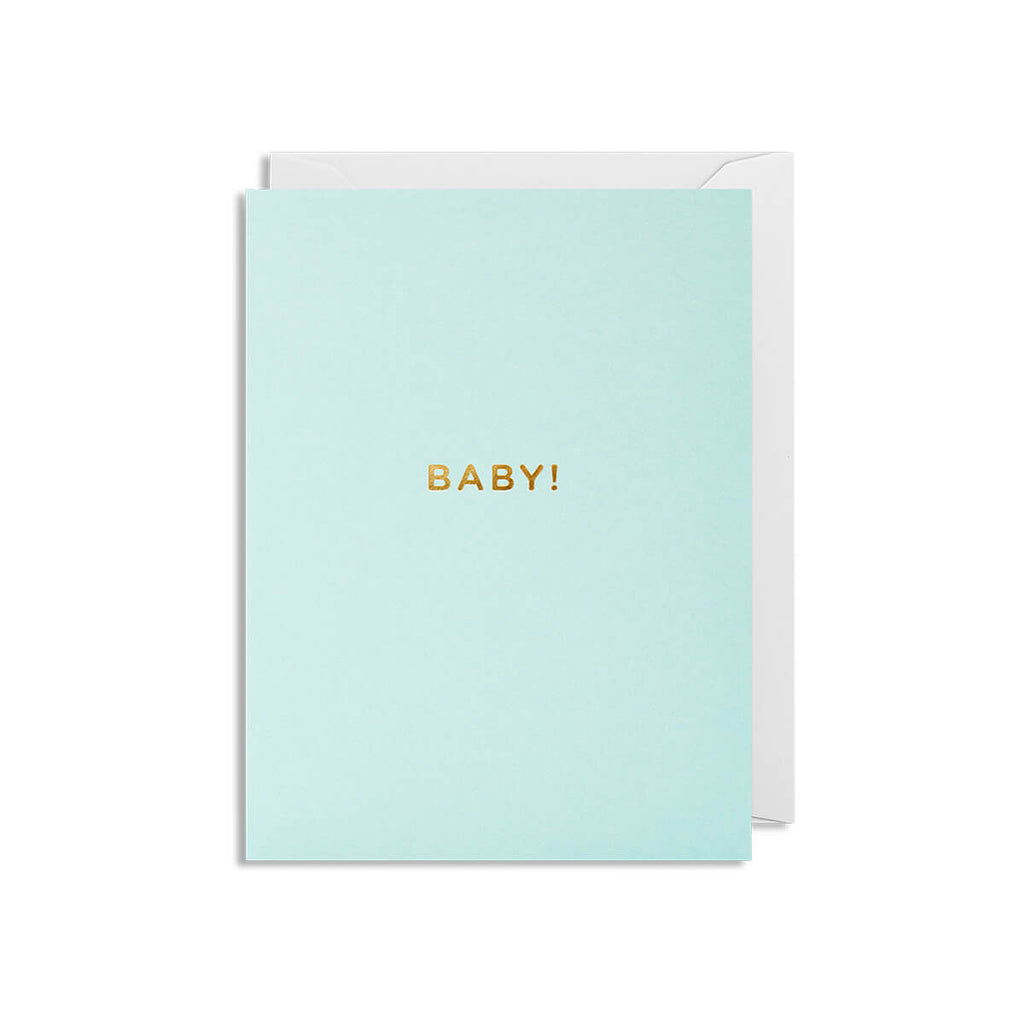 Baby Boy Mini Greetings Card by Cherished for Lagom Design