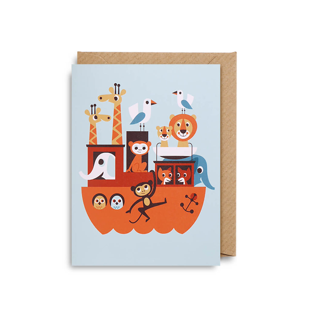 Ark Mini Greetings Card by Ingela P. Arrhenius for Lagom Design