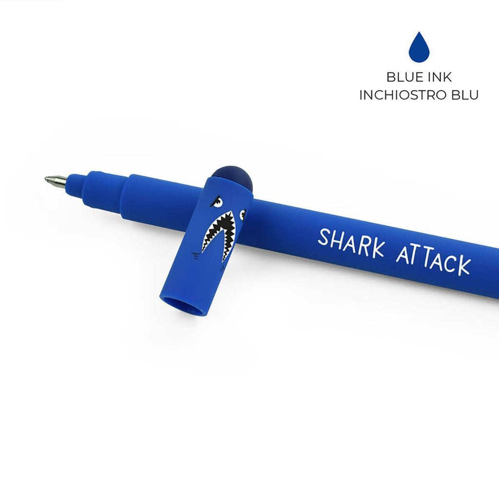 Shark Erasable Pen (Blue Ink) by Legami
