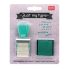 Just My Type Rotating Stamp With Ink by Legami