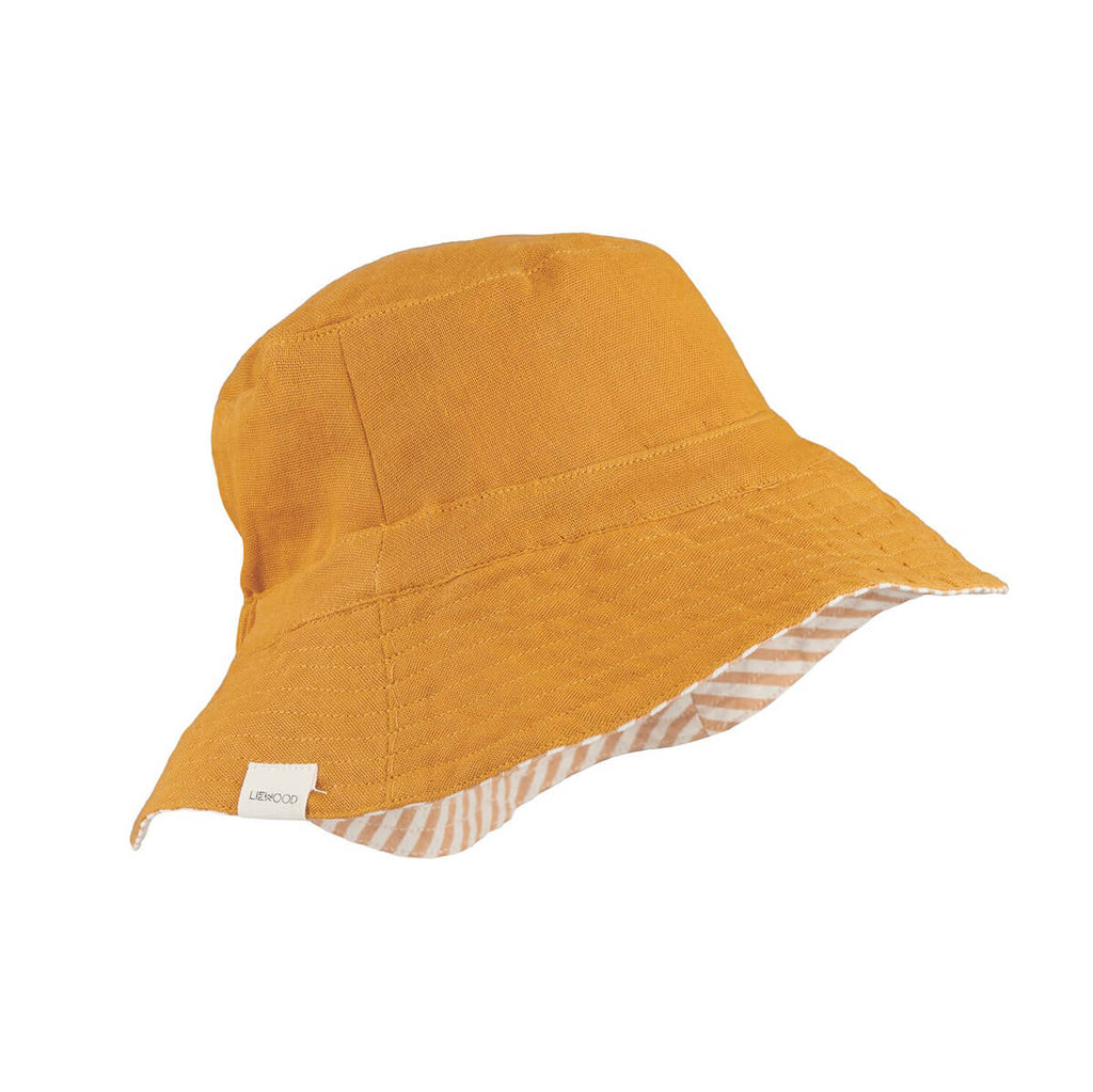 Buddy Reversible Bucket Hat in Mustard by Liewood