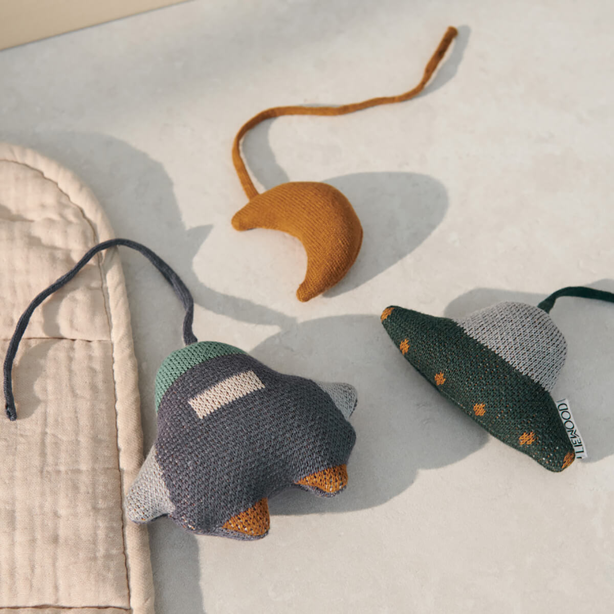 Grace Play Gym Accessories in Space Whale Blue Multi Mix by Liewood