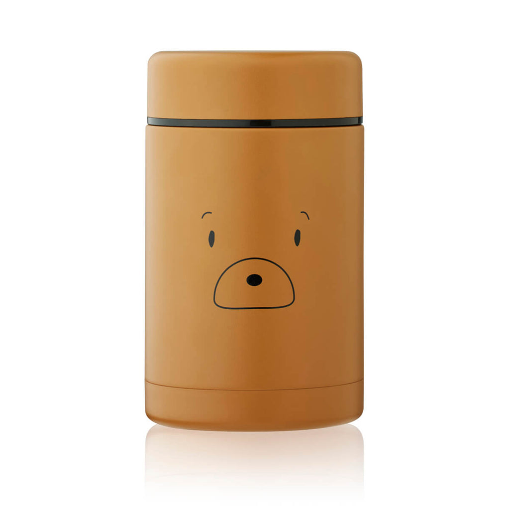 Bernard Food Jar in Mr Bear / Golden Caramel by Liewood