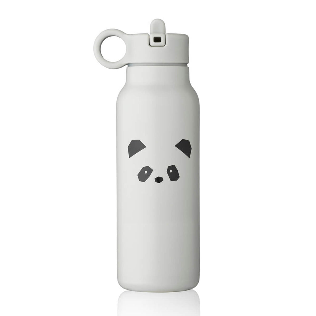 Falk Water Bottle in Panda / Light Grey by Liewood
