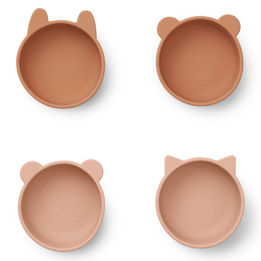 Iggy Silicone Bowls in Tuscany Rose Mix by Liewood (4 Pack)