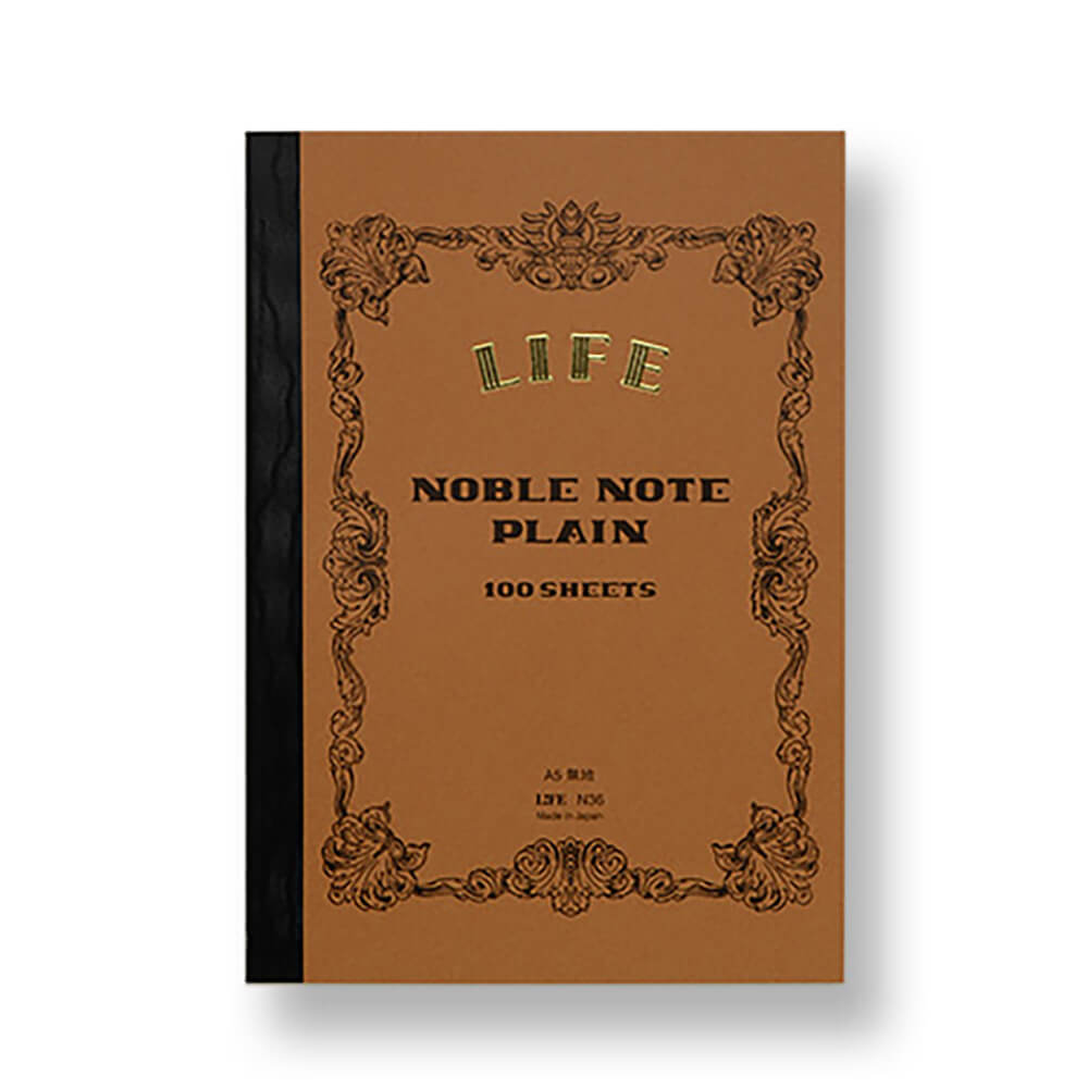 Noble Note Plain Notebook A5 (Brown) by Life Japan