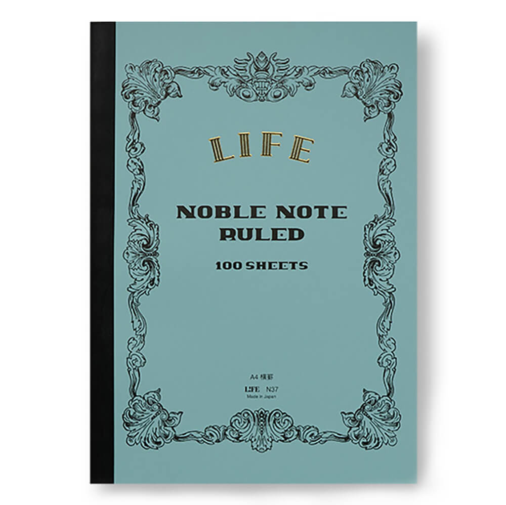 Noble Note Ruled Notebook A4 (21cm x 29.7cm) in Blue by Life Japan ...