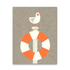 Seagull Mini Greetings Card by Lisa Jones Studio