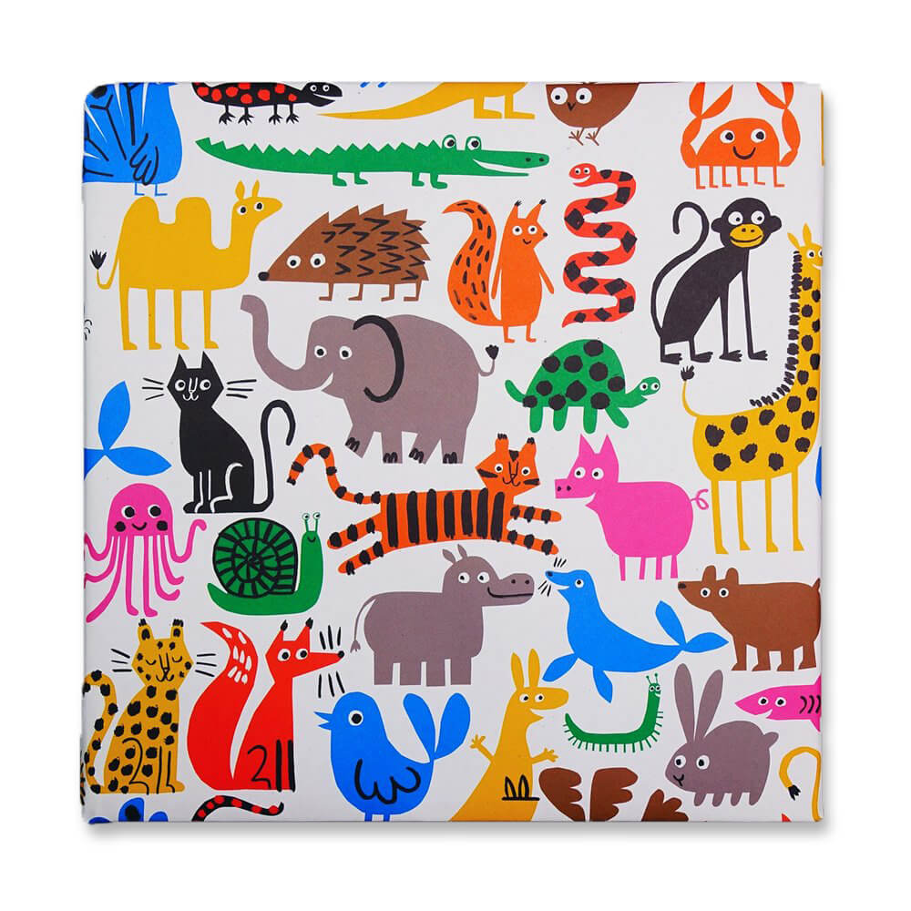 Fauna Recycled Gift Wrap by Lisa Jones Studio