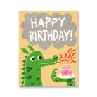 Dragon Breath Mini Greetings Card by Lisa Jones Studio
