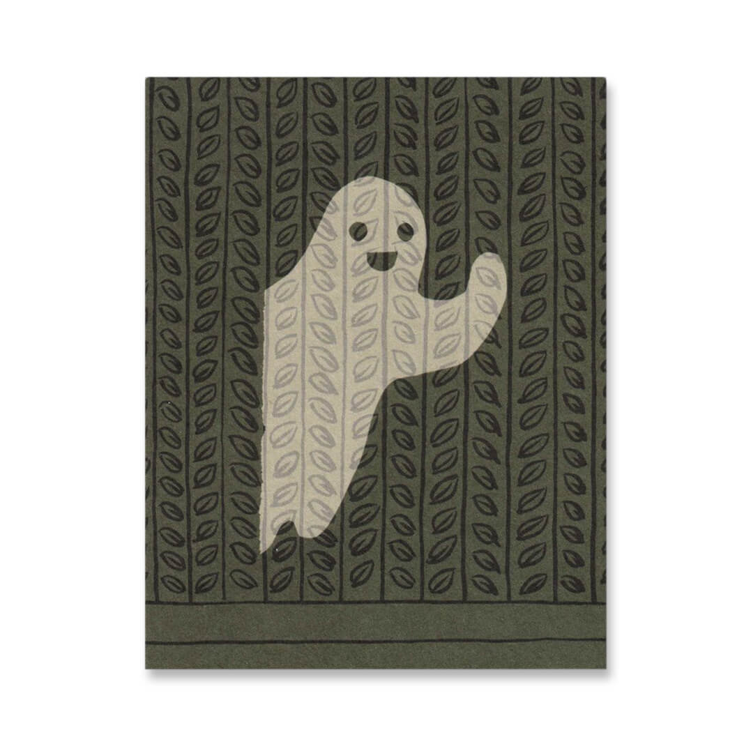 Ghost Mini Greetings Card by Lisa Jones Studio