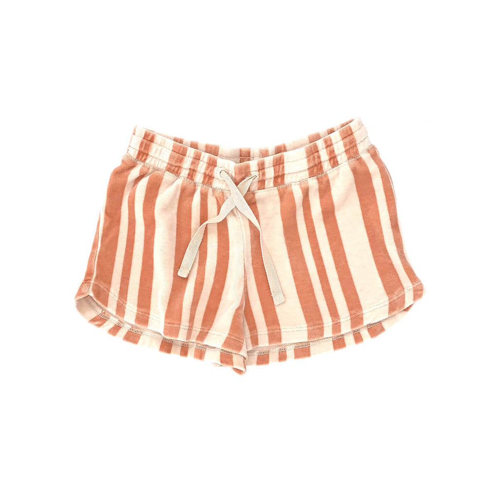 Shorts in Orange Stripe by Long Live The Queen