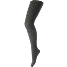 Wool Rib Tights in Dark Grey Melange MP Denmark
