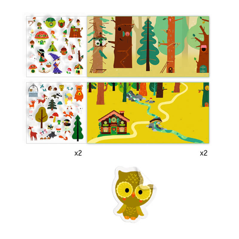 The Magical Forest Sticker Story by Djeco