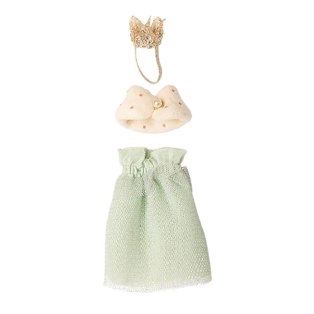 Queen Outfit in Mint For Mum Mouse by Maileg