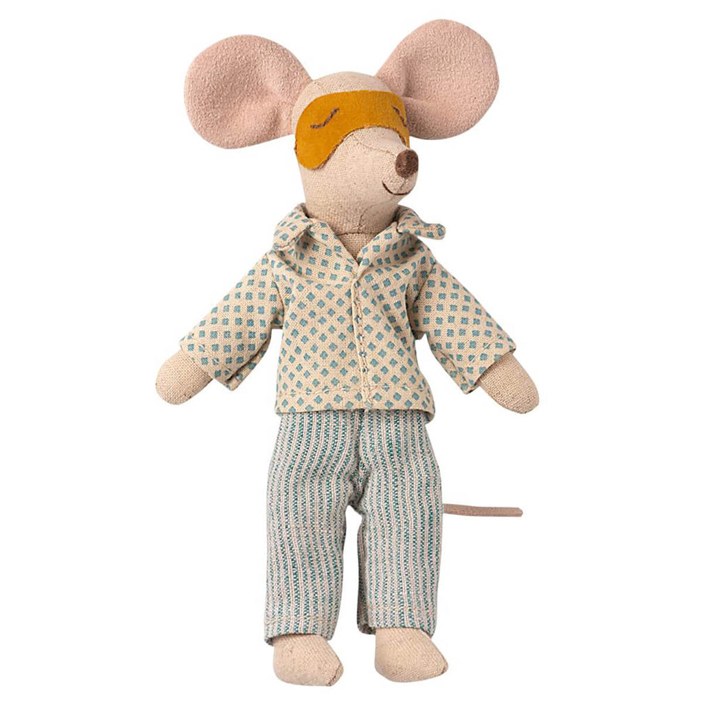 Pyjamas For Dad Mouse (Diamond Shirt) by Maileg