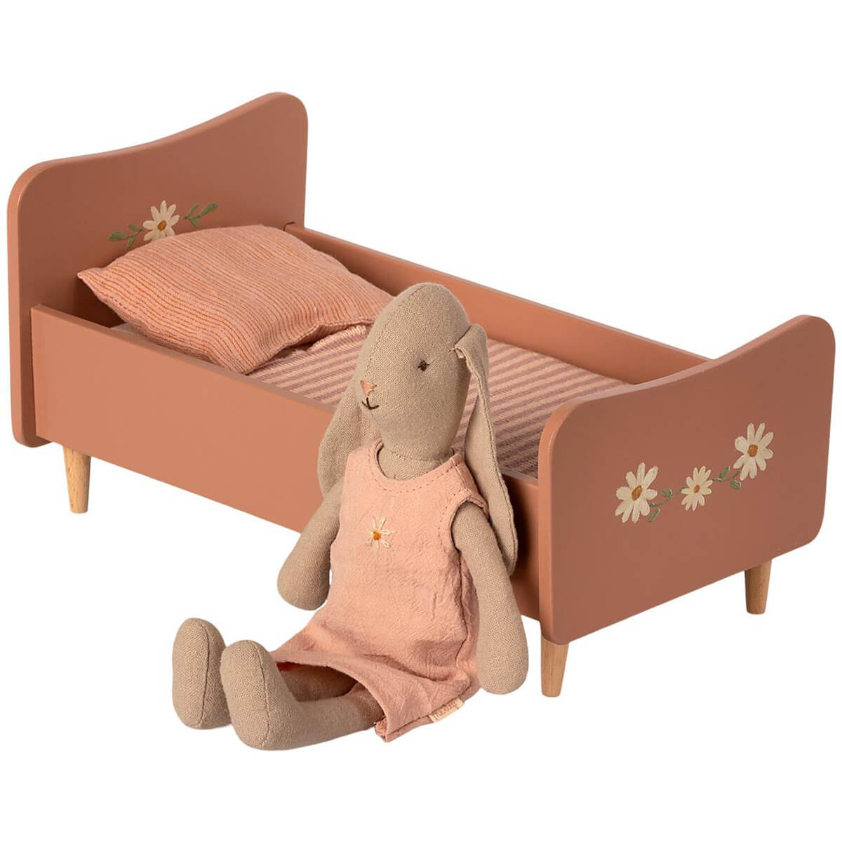 Mini Wooden Bed in Rose (Size 1 & 2 Rabbits) by Maileg