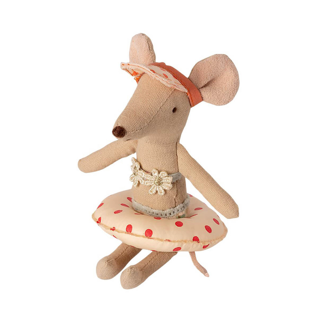 Small Mouse Float Ring in Red Dot by Maileg