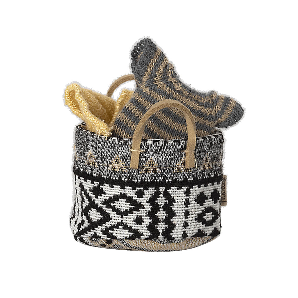 Small Basket in Black by Maileg