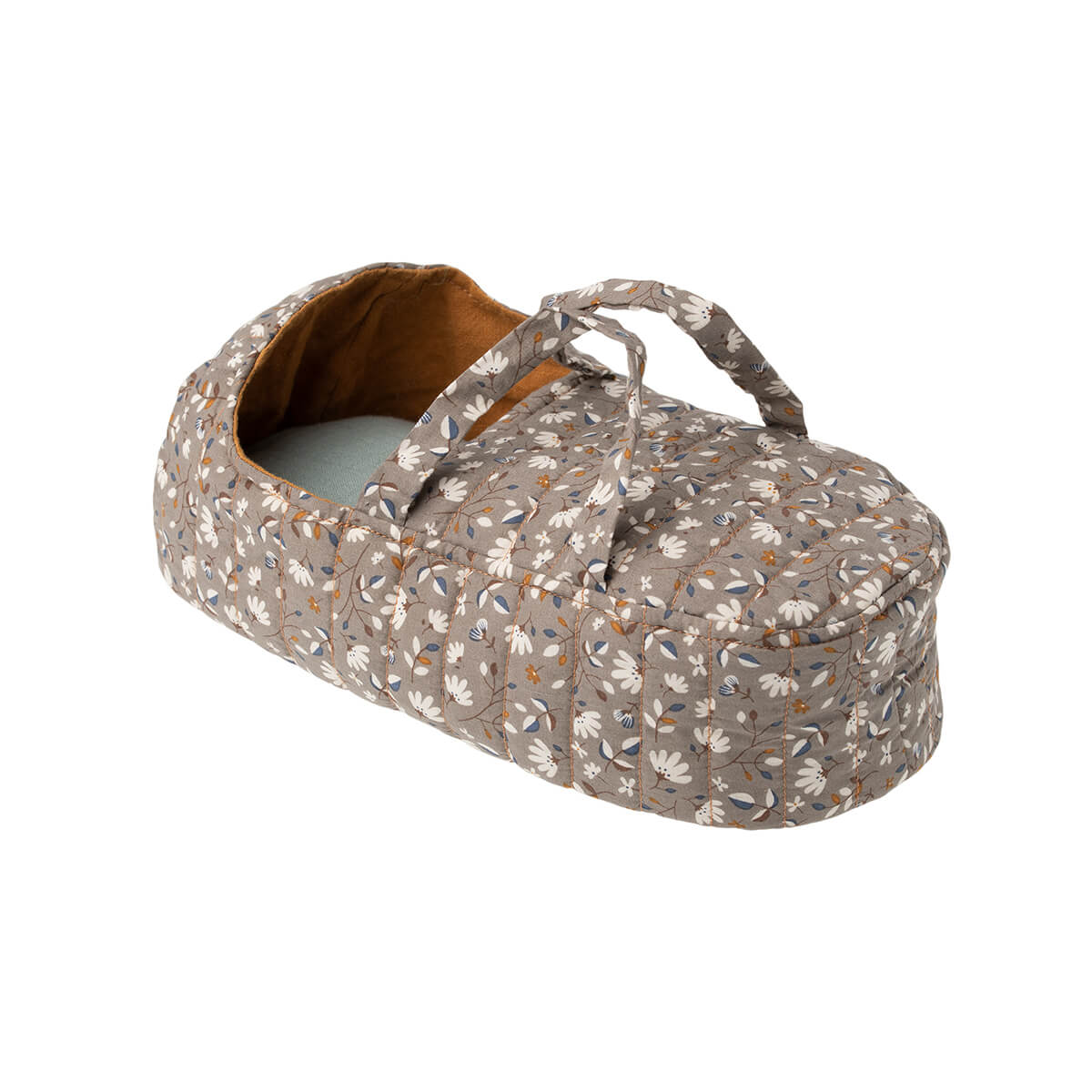 Quilted Carrycot in Ochre Flowers by Maileg