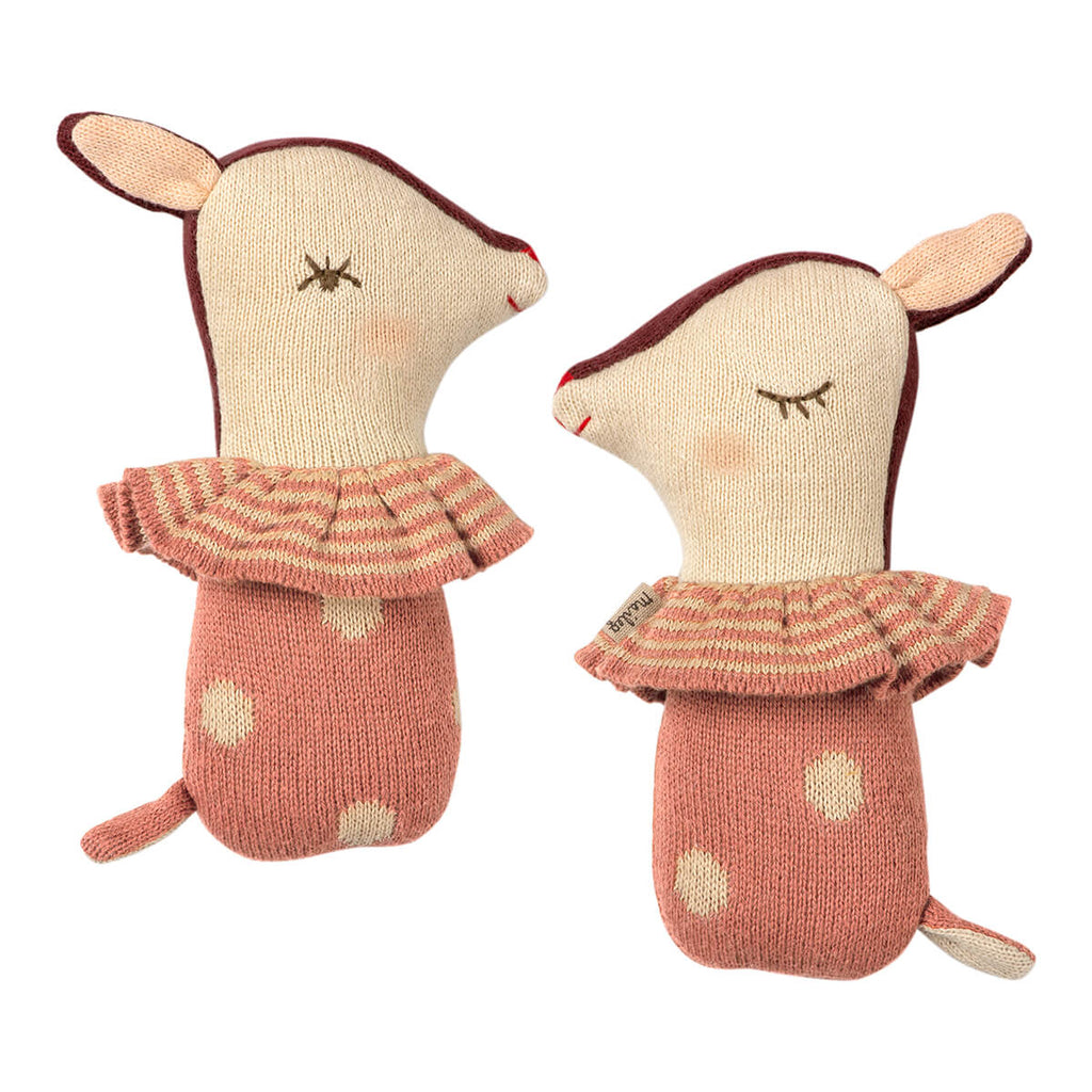 Bambi Rattle in Rose by Maileg