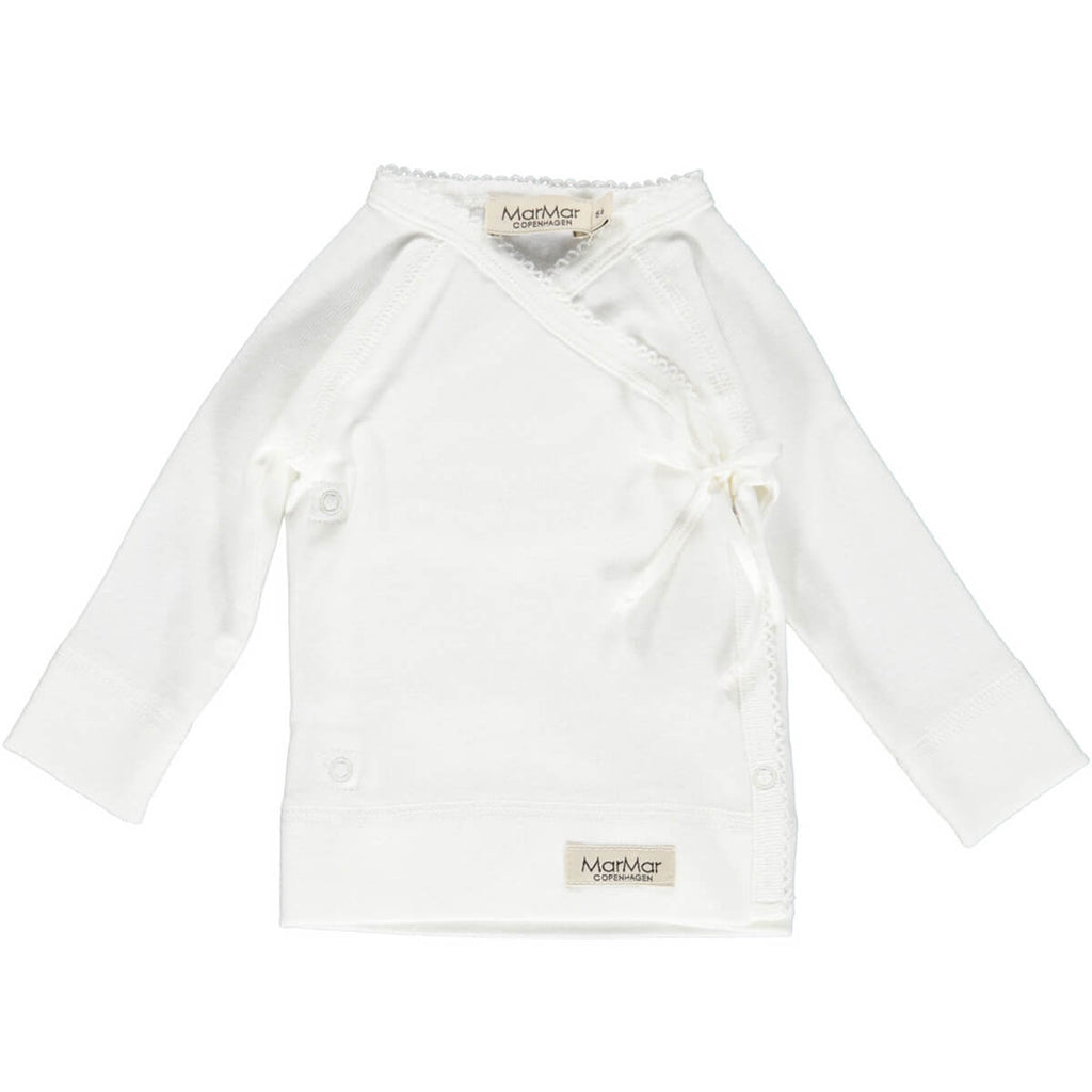 Tut Wrap Baby Top in Gentle White by MarMar Copenhagen