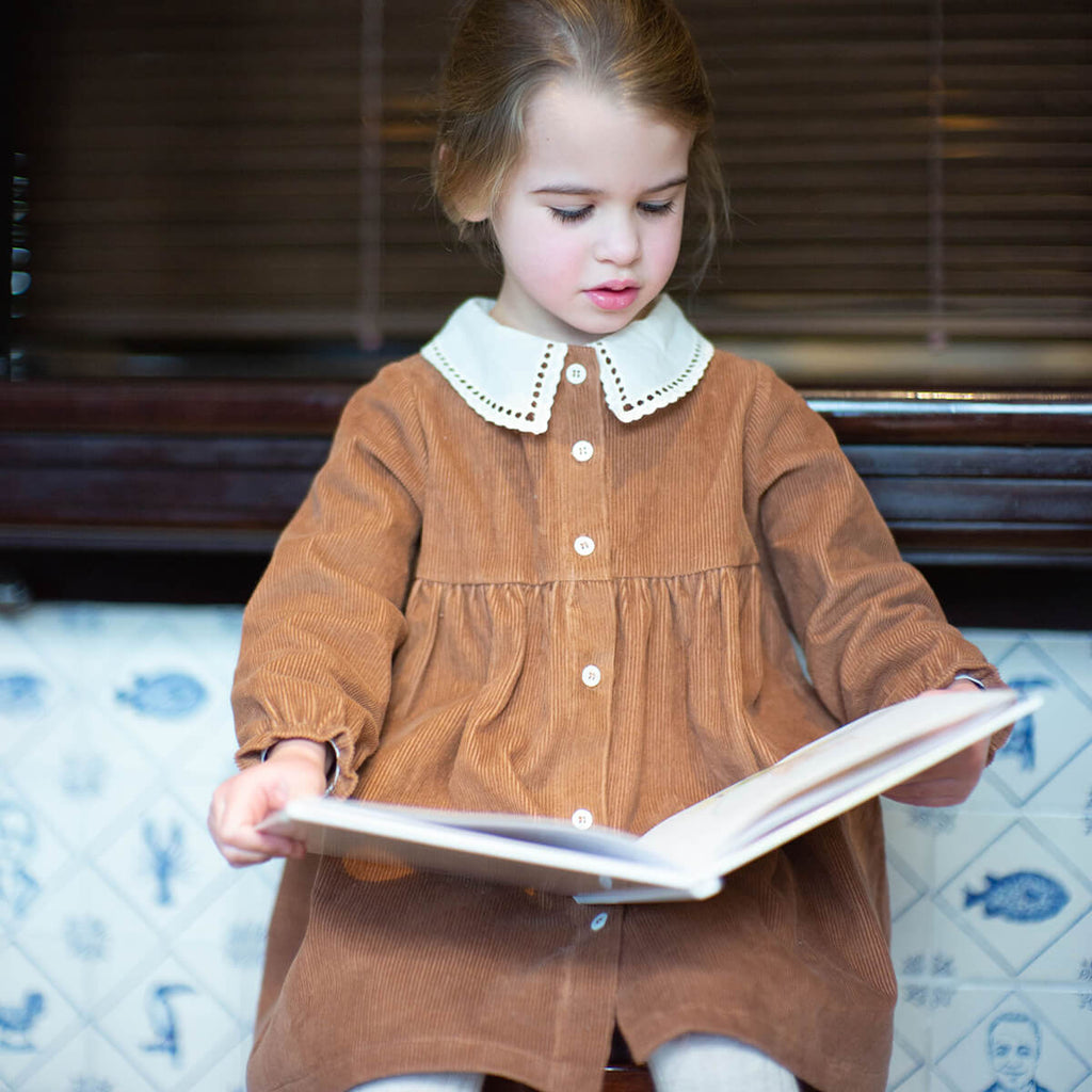 Galathee Dress in Maple Syrup by Marsou