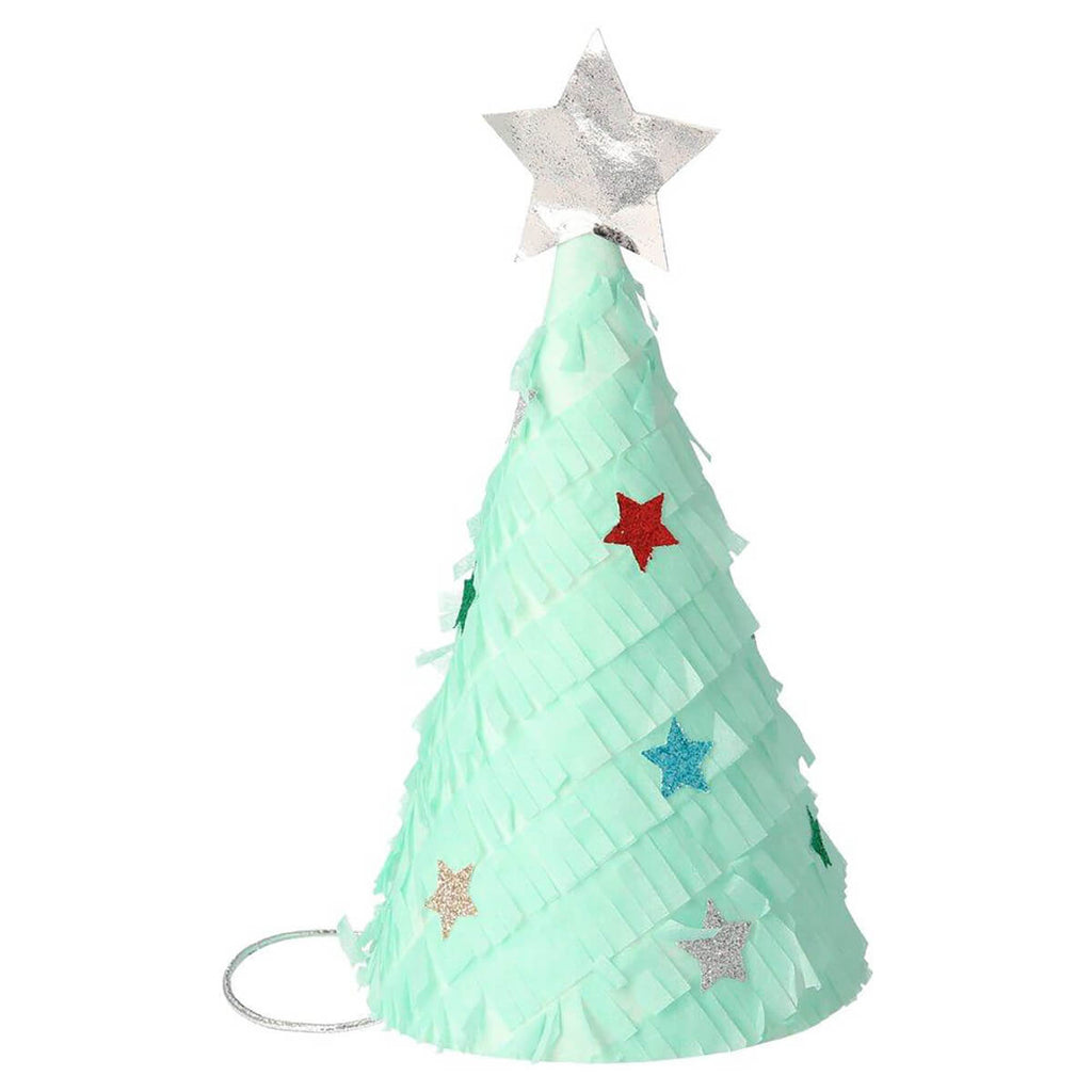 Christmas Tree Fringed Party Hats by Meri Meri