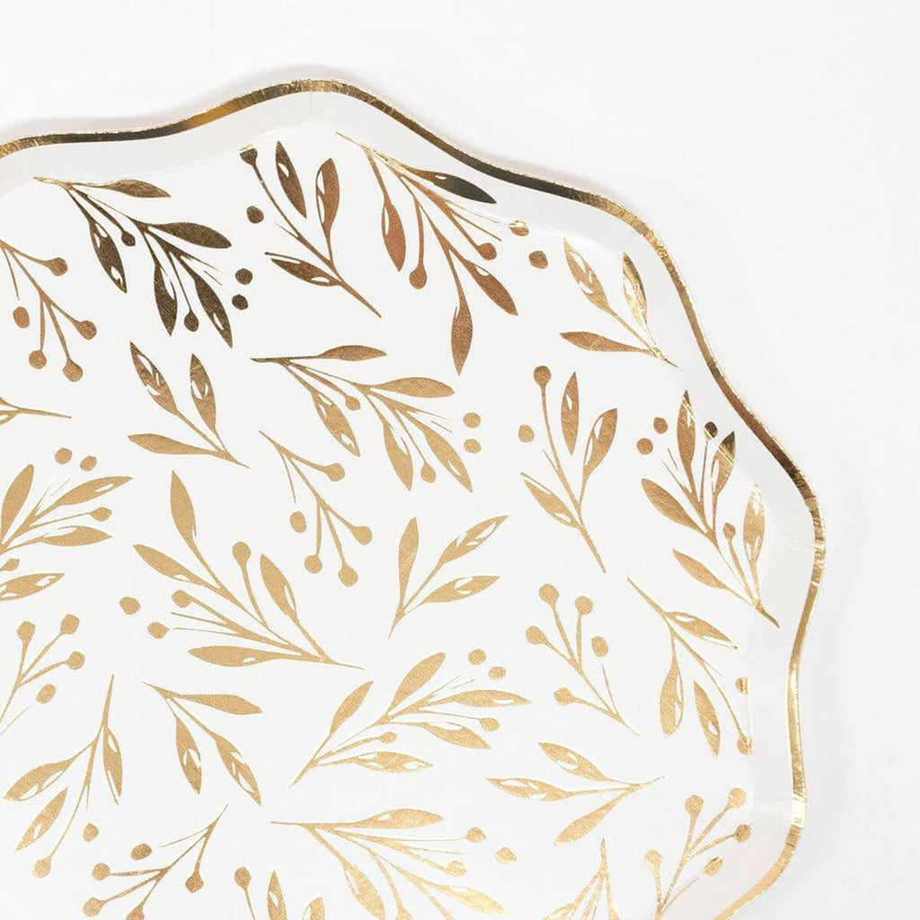 Gold Leaf Small Party Plates by Meri Meri